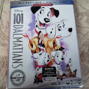 Disney 101 Dalmatians DVD Blu Ray Digital Code Sig